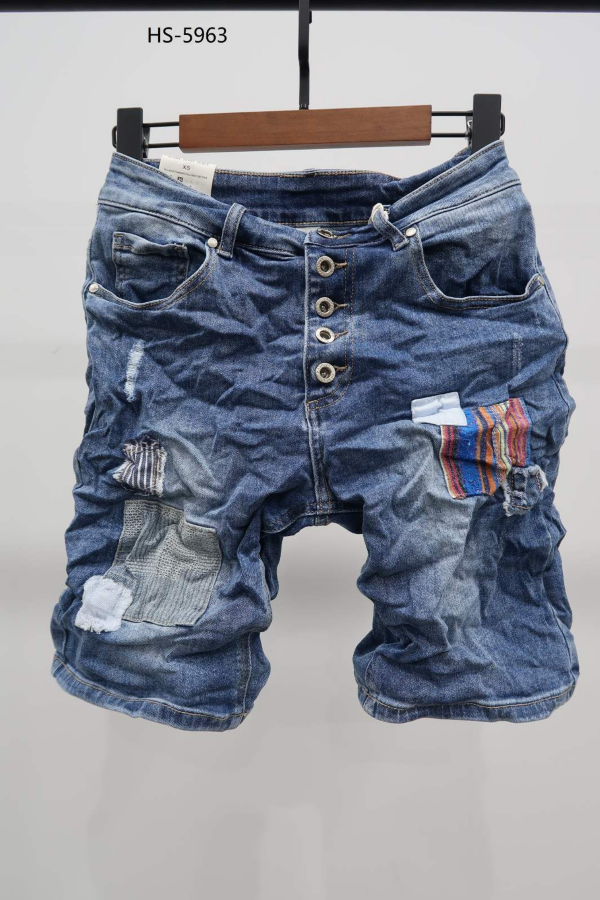 Rybaczki damskie jeansy Roz XS-XL, 1 Kolor Paczka 12 szt